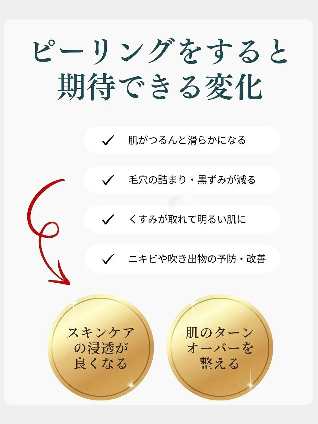 秋のたまりやすい角質にはピーリング！