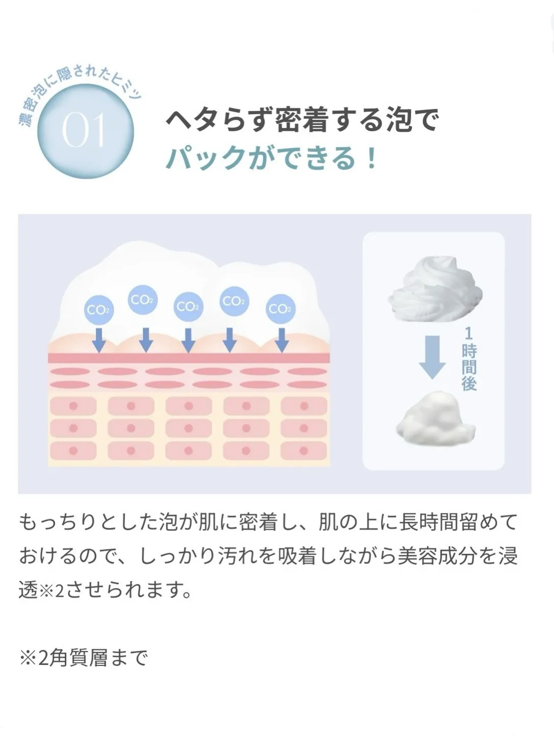 毎日使える、洗顔しながら炭酸泡パック!