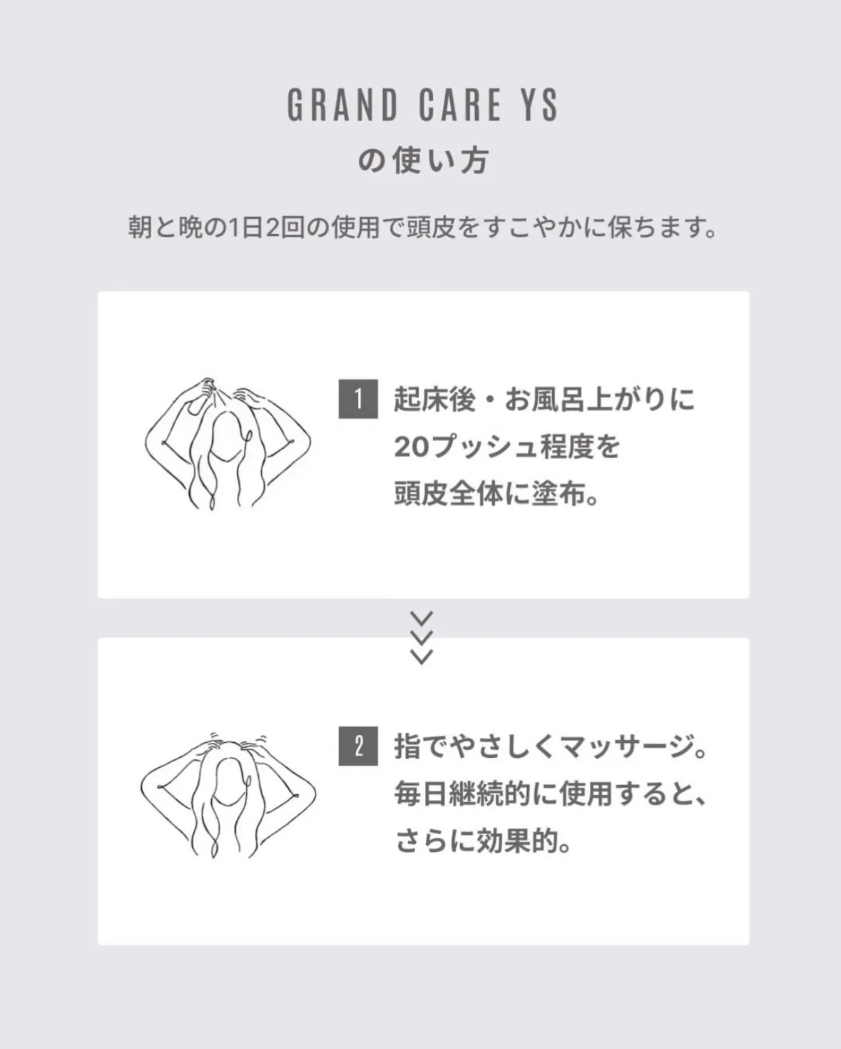 白髪対策に【グランケアYS】⁡